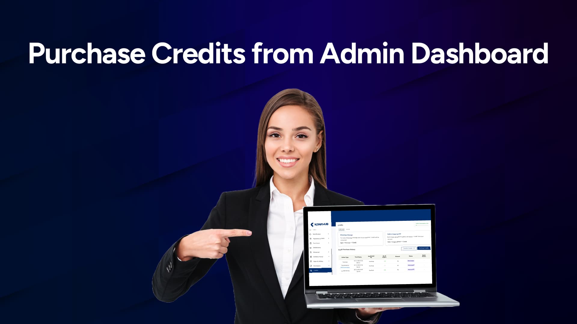 Purchase Credits from Admin Dashboard