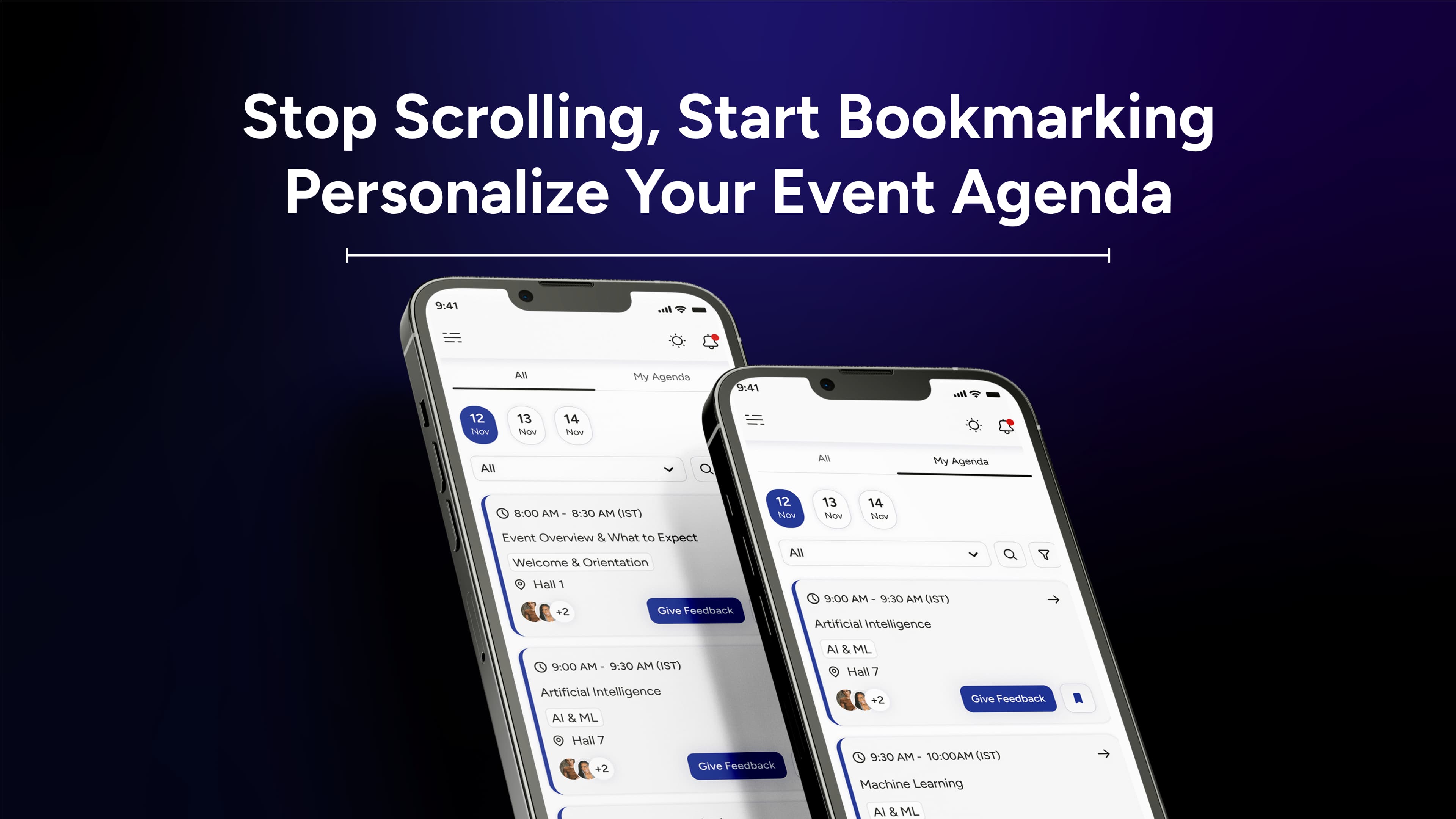 Stop Scrolling, Start Bookmarking: Personalize Your Event Agenda
