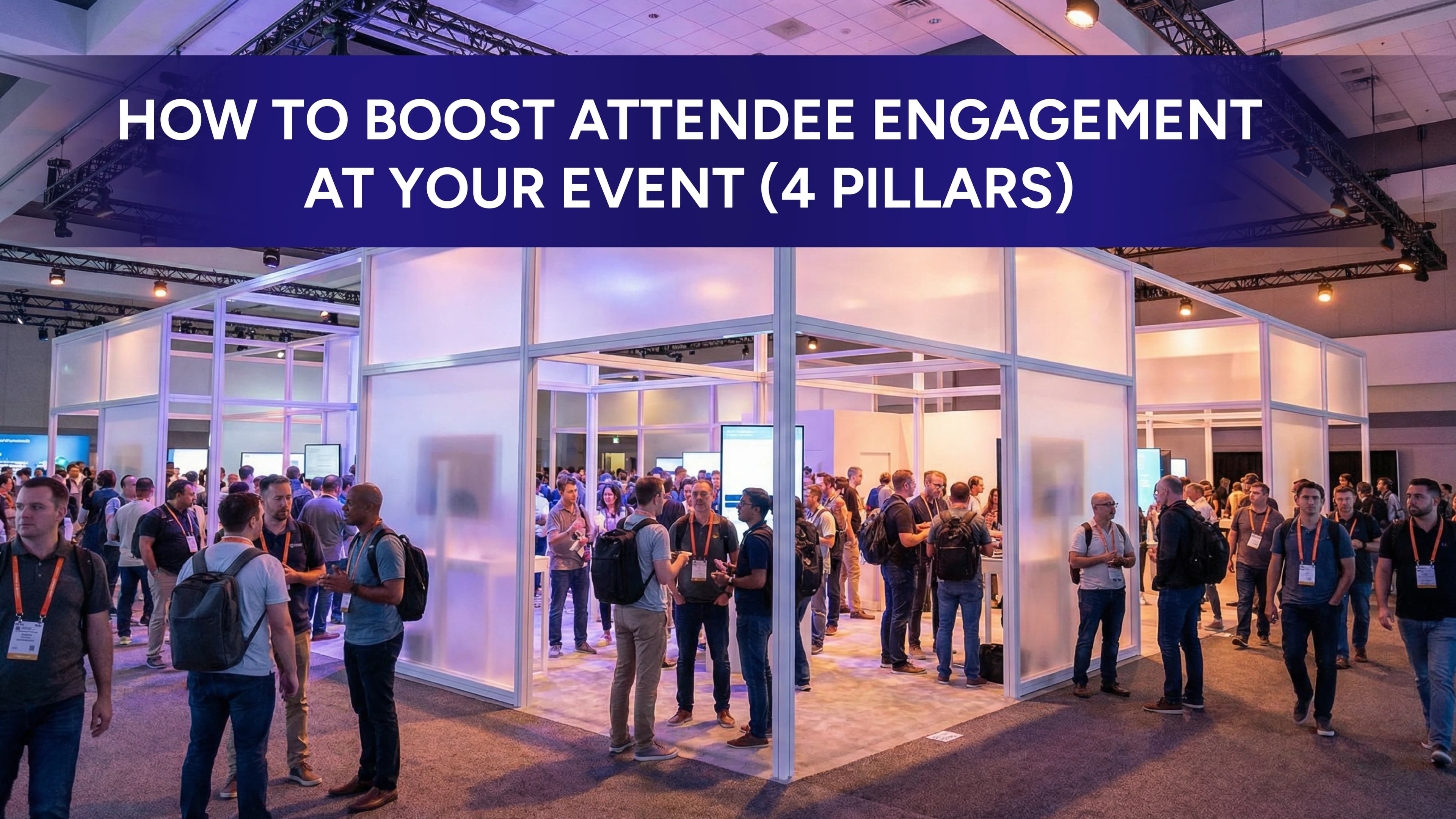 How to Boost Attendee Engagement at Your Event (4 Pillars)