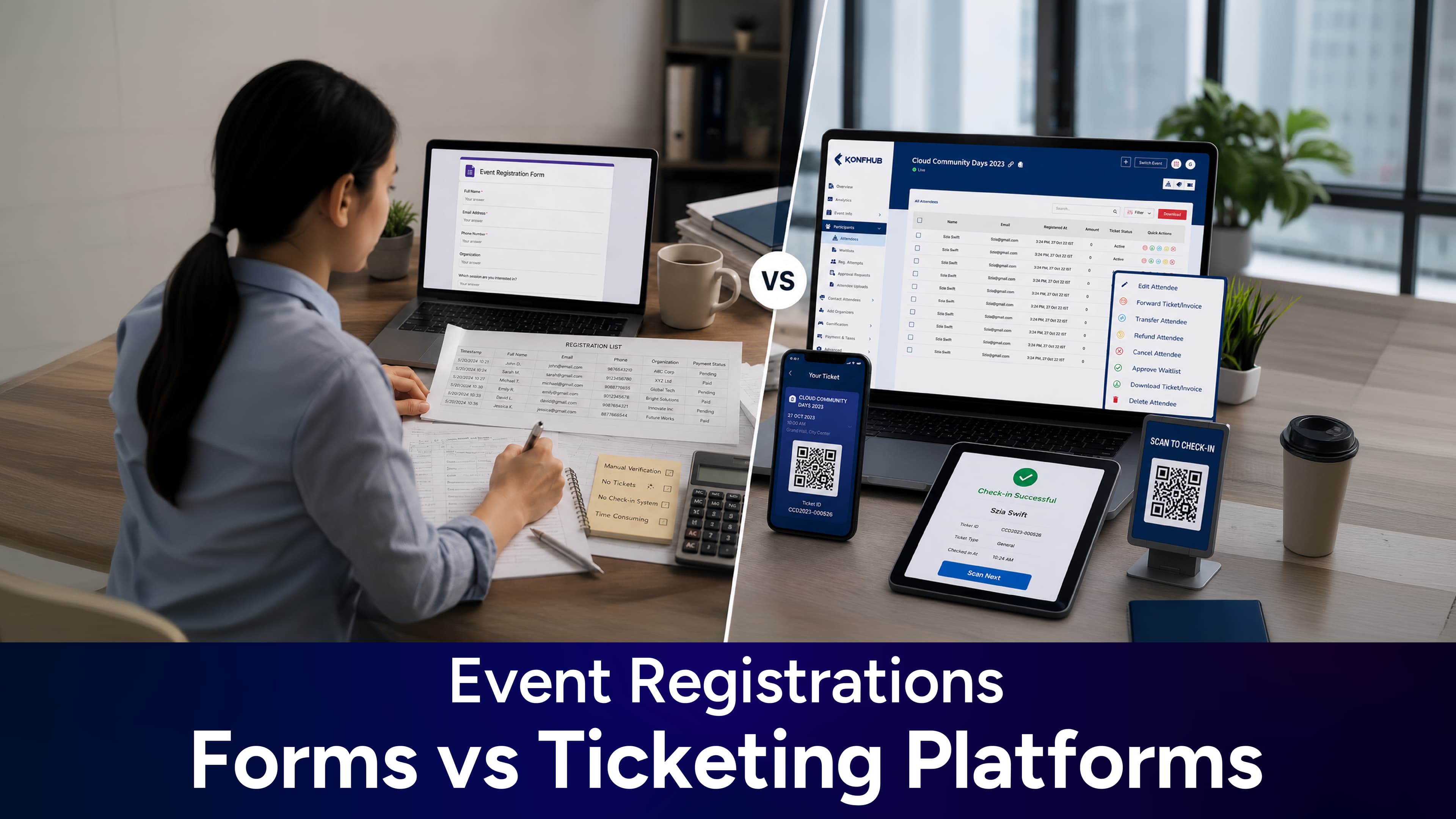 Event Registrations: Forms vs. Ticketing Platforms