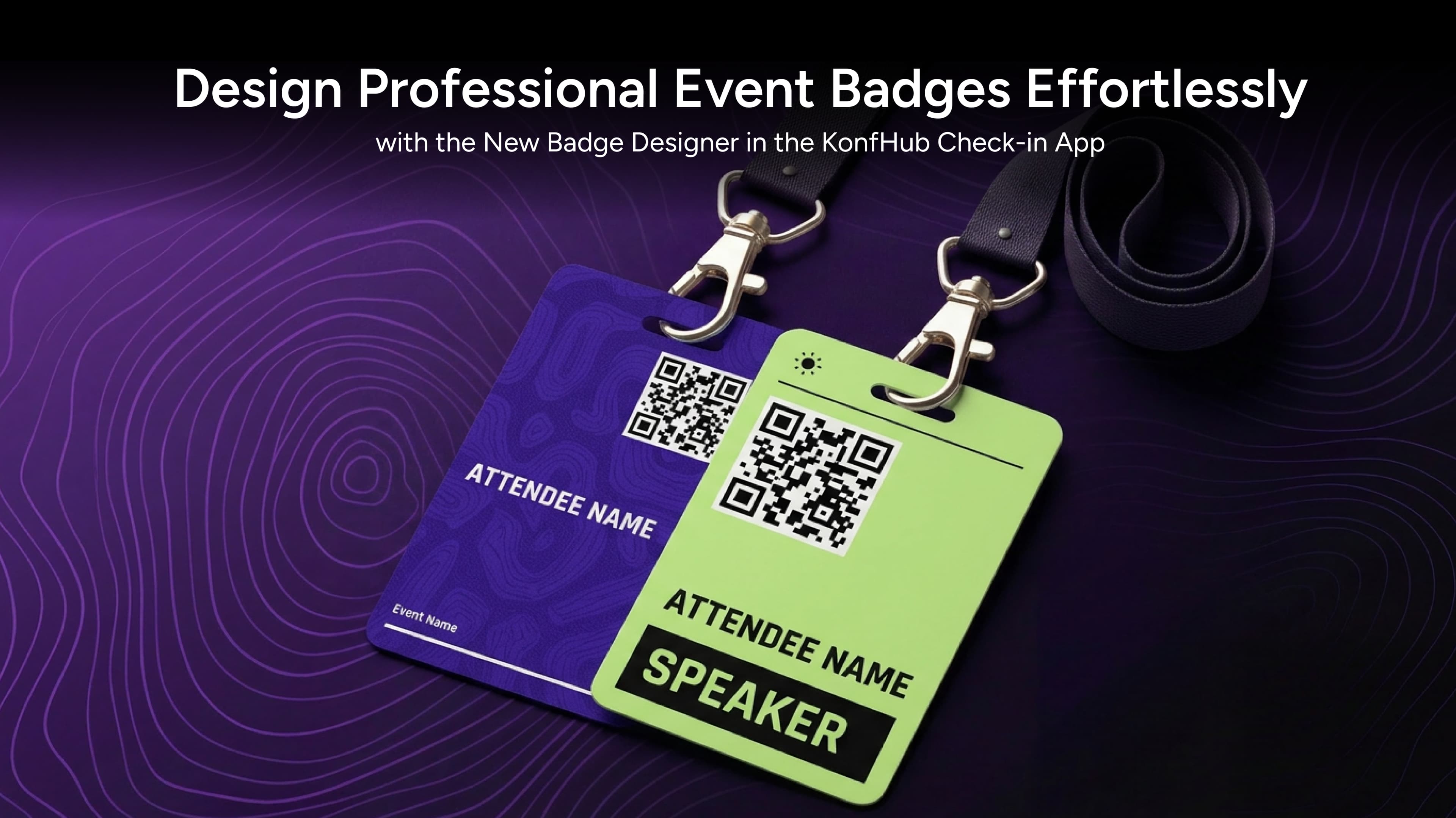 Professional Event Badge Design Made Easy with KonfHub Check-in App